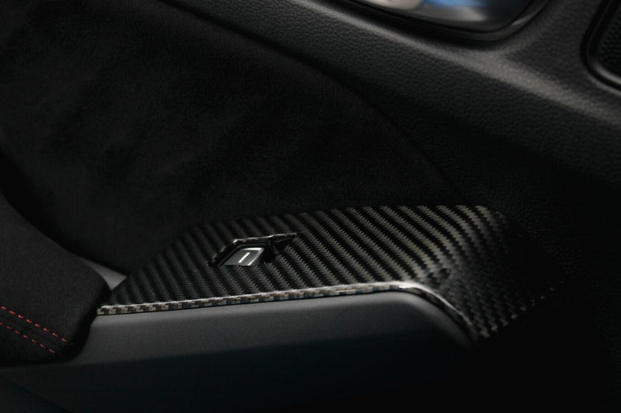 Cubiertas de fibra de carbono para interruptores de ventana (juego de 4) - Honda Civic Type R FL5 2023+