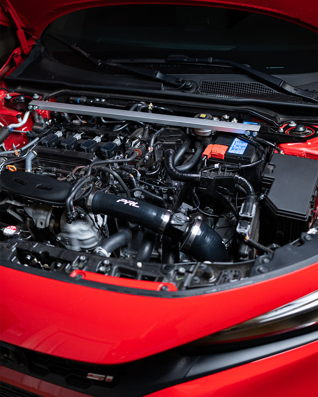 PRL Motorsports Throwback Strut Bar (Front) - Honda Civic 2016+ / Civic Type R FK8 17-21 - VTEC SLAYER