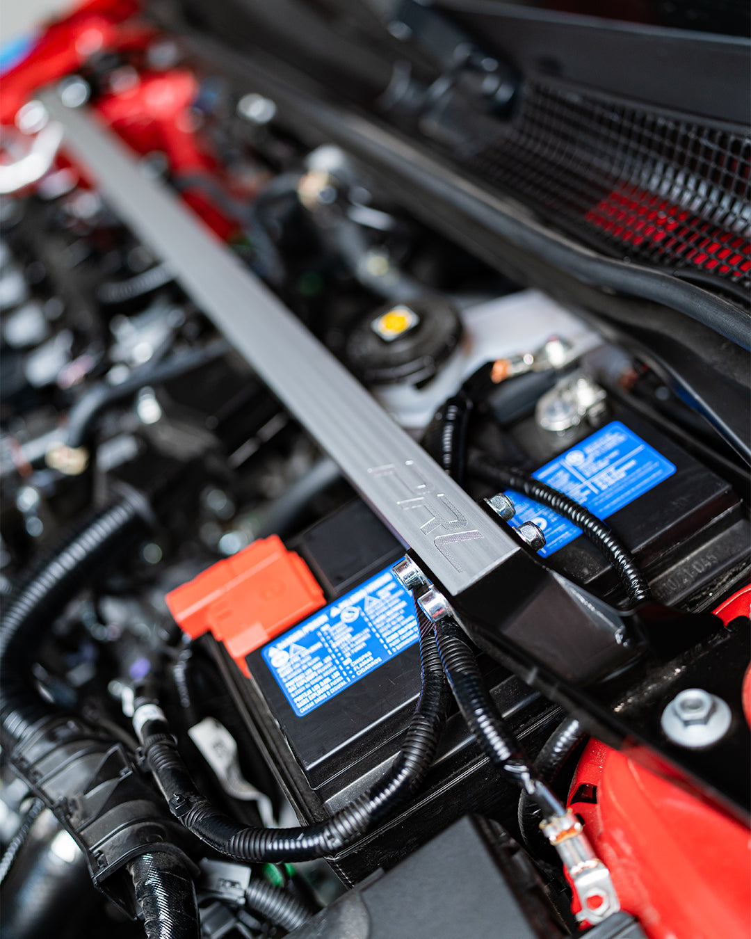 PRL Motorsports Throwback Strut Bar (Front) - Honda Civic 2016+ / Civic Type R FK8 17-21 - VTEC SLAYER