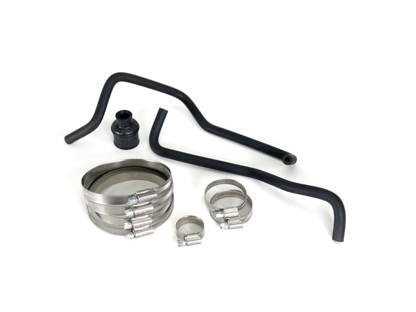 PRL inlet pipe kit with clamps, couplers, and hardware