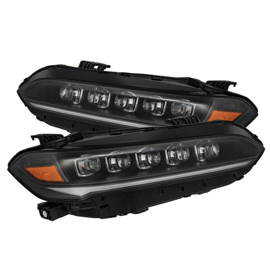 AlphaRex NOVA-Series LED Headlights in Black for Honda Civic Type R FK8