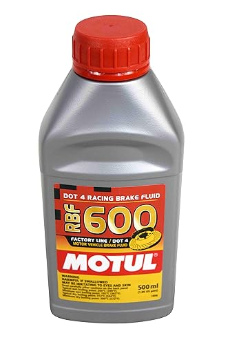 Motul RBF 600 DOT 4 Brake Fluid for High Temperature performance Honda and Acura vehicles. Fully Synthetic