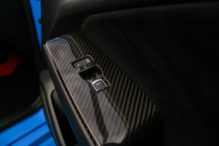 Cubiertas de fibra de carbono para interruptores de ventana (juego de 4) - Honda Civic Type R FL5 2023+