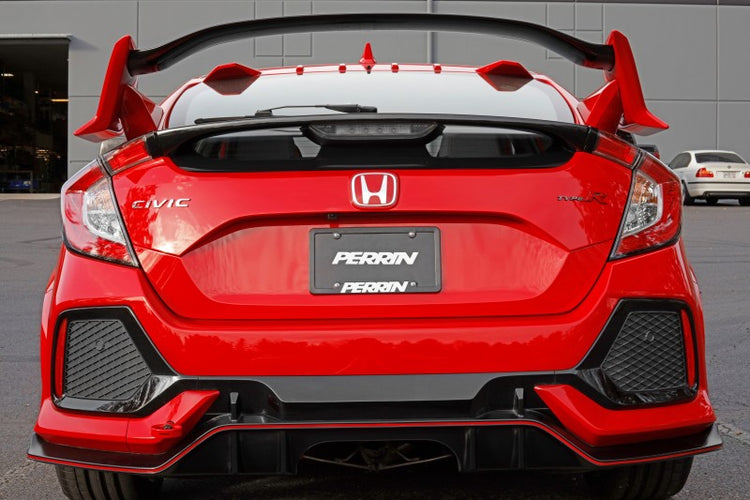 PERRIN 17-21+ Honda Civic Si/Type R/Touring/Hatchback Tow Hook Kit Rear - Red