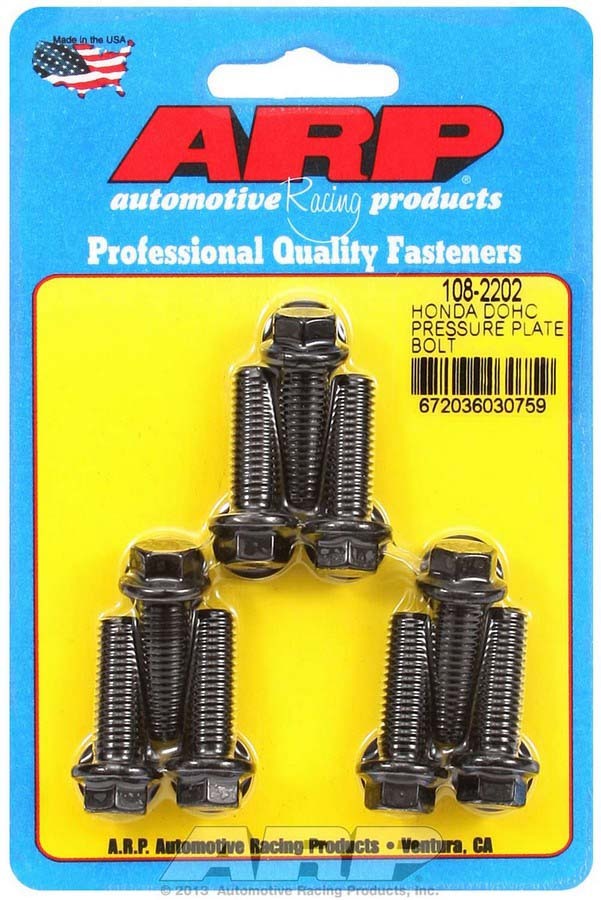 ARP Pressure Plate Bolt Kit | Multiple Honda Fitments (108-2202)