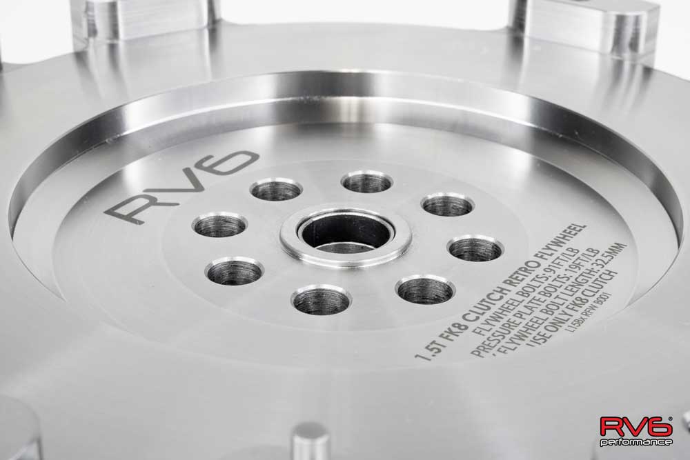 RV6™ 1.5T FK8 Clutch Retro Flywheel for 2016+ Honda Civic 1.5T (Type R Retrofit) - VTEC SLAYER