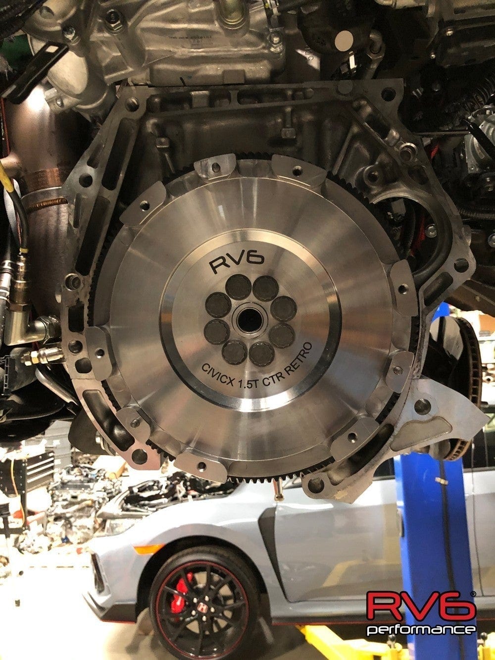 RV6™ 1.5T FK8 Clutch Retro Flywheel for 2016+ Honda Civic 1.5T (Type R Retrofit) - VTEC SLAYER