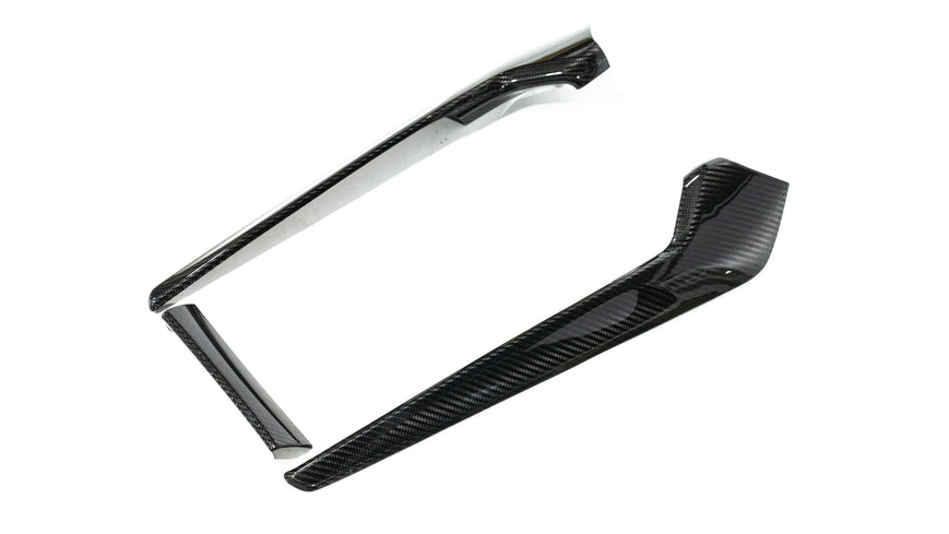 Cubiertas laterales de fibra de carbono para el panel de cambios (3 piezas) - Honda Civic FL5 Type R 2023+
