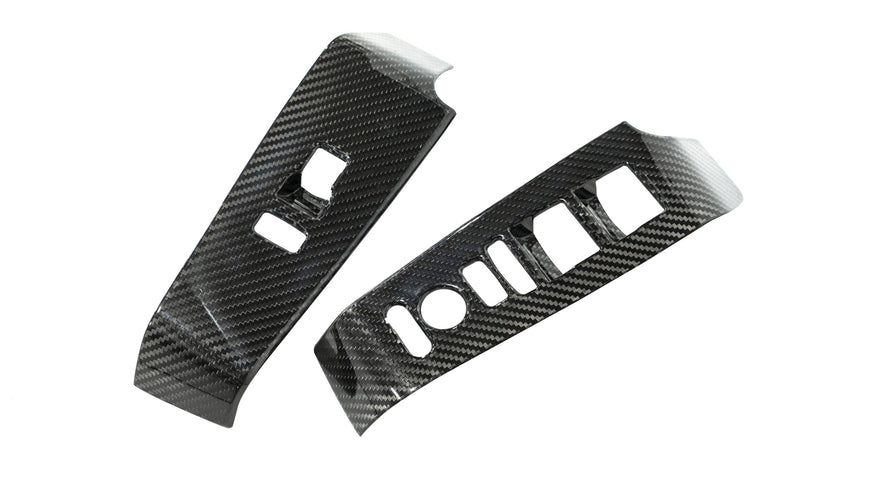 Cubiertas de fibra de carbono para interruptores de ventana (juego de 4) - Honda Civic Type R FL5 2023+