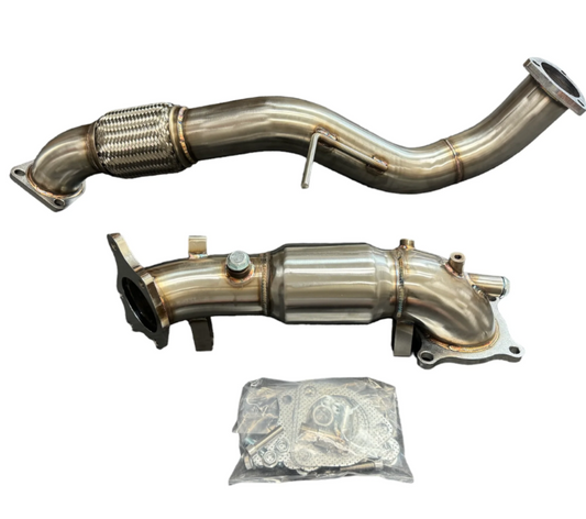 2017+ Honda Civic Type R FK8 Catted Downpipe w/ Frontpipe Combo