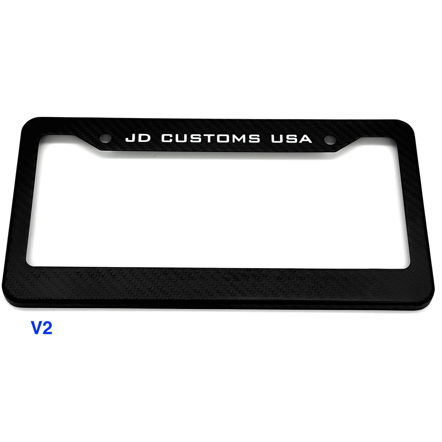 Dry Carbon Fiber License Plate Frames (Gloss, Matte, & Forged) - VTEC SLAYER