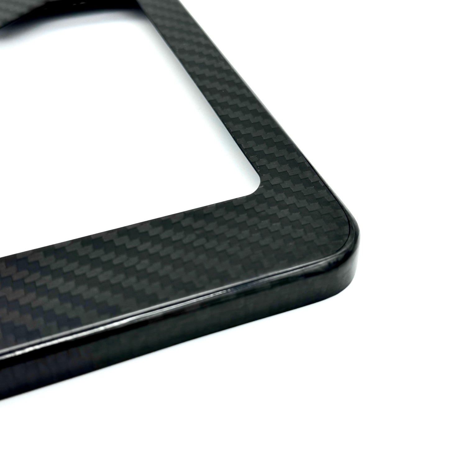 Dry Carbon Fiber License Plate Frames (Gloss, Matte, & Forged) - VTEC SLAYER