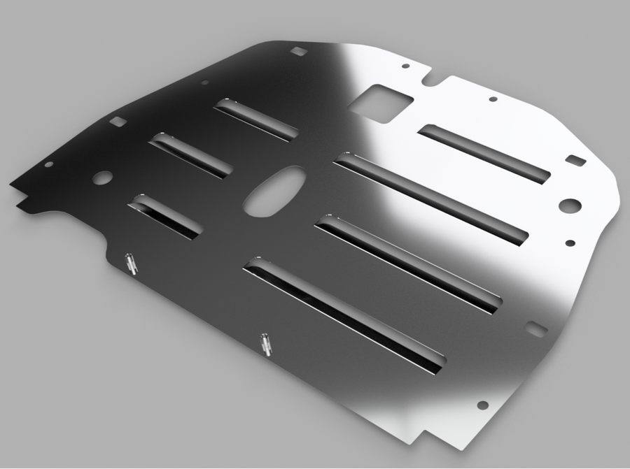 PLM Vented Engine Splash Guard Plate - 2017+ Honda Civic Type R FK8 2.0T