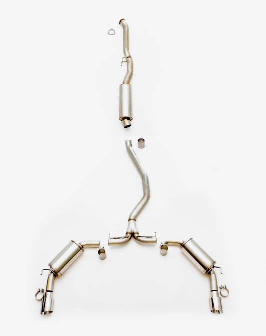 Escape delantero y trasero con puntas pulidas para Honda Civic Si (2022+)