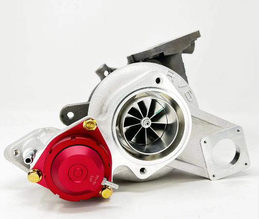 Turbo con rodamiento de bolas rojo RV6 R660AS antisobretensión / T51R para (FL5/DE5) 2.0T con tubo de entrada CF