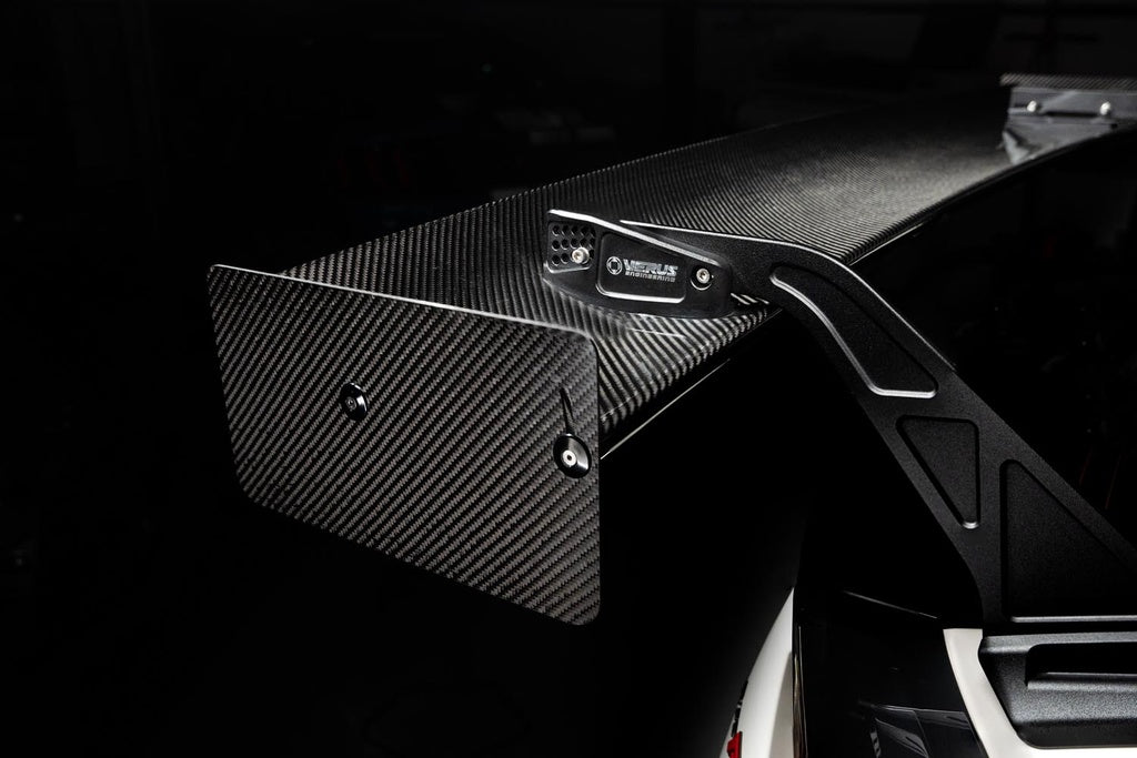 UCW Rear Carbon Fiber Swan Neck Wing Kit for 2017+ Honda Civic Type R FK8