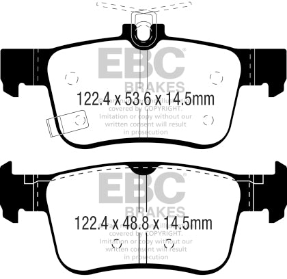 EBC 2017+ Honda Civic Type-R Redstuff Rear Brake Pads - VTEC SLAYER