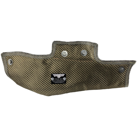 PTP Lava turbo inlet pipe blanket on 10th Gen Honda Civic Si engine.