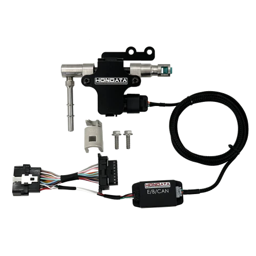 Parts included in the Hondata CANFlex Flex Fuel Kit for 10th Gen 2.0 Honda Accord – Boost Horsepower with E85