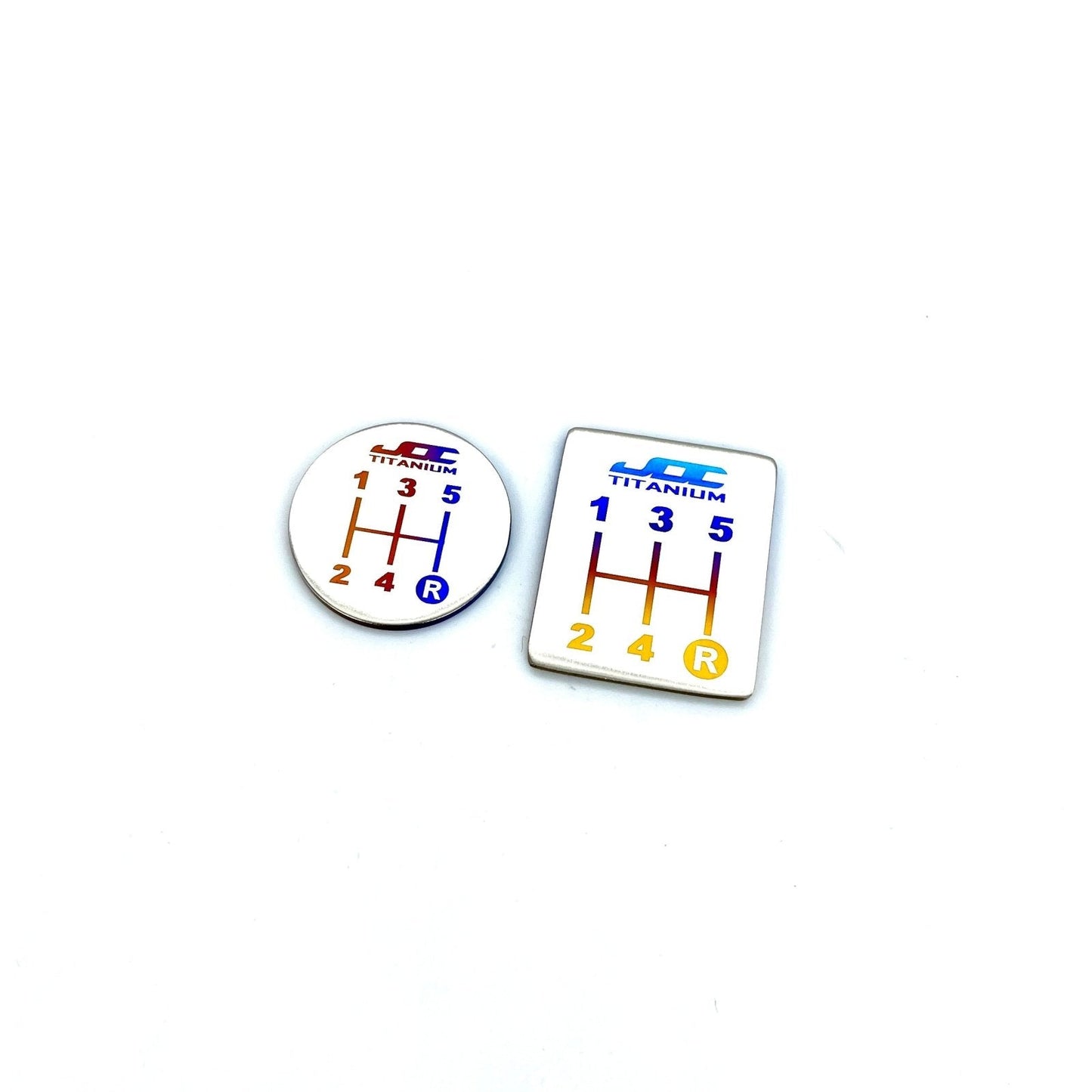 JDC Titanium Shift Pattern Badges (Universal) - JD Customs U.S.A