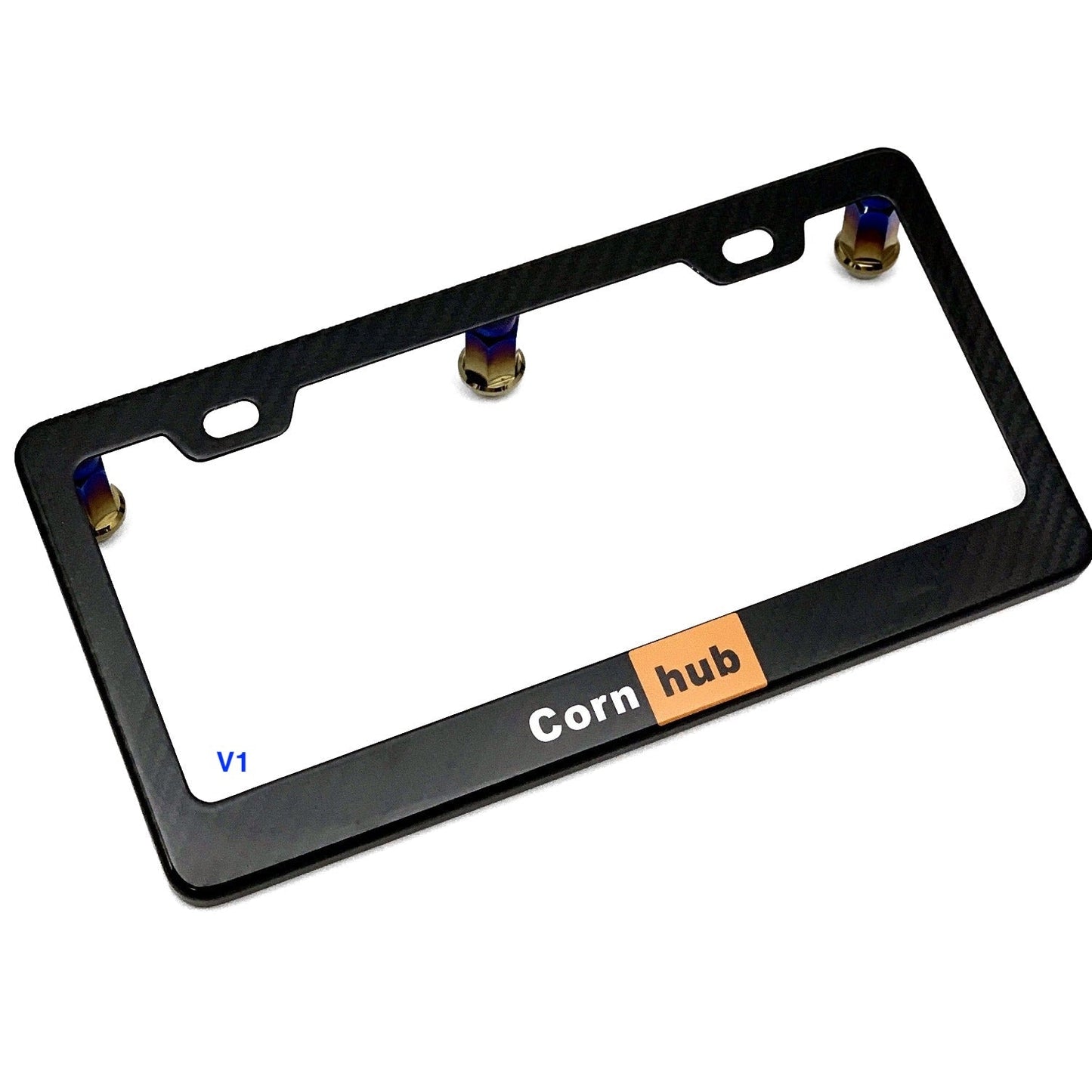 Dry Carbon Fiber License Plate Frames (Gloss, Matte, & Forged) - VTEC SLAYER