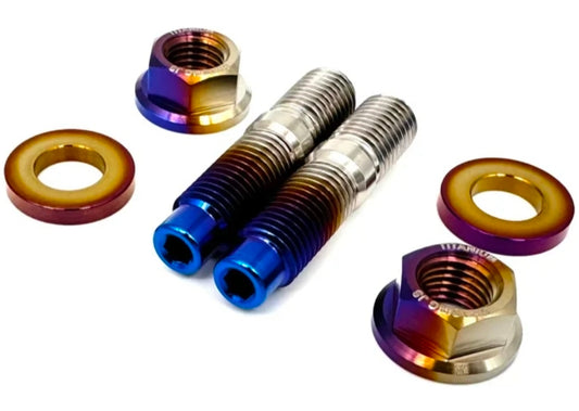 Burnt Titanium Exhaust Studs for Honda & Acura 1.5T / 2.0T Engines (Set of 4)