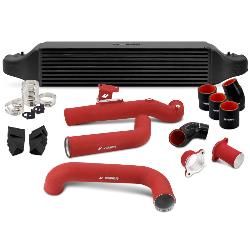 Kit Intercooler Mishimoto para Honda Civic 1.5T 2022+ - Intercooler Negro - Tuberías Rojas