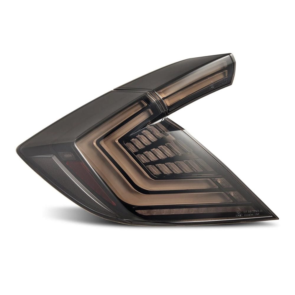 AlphaRex NOVA-Series Prismatic LED Taillights in Black Smoke for FKx Honda Civic / Type R [676010]