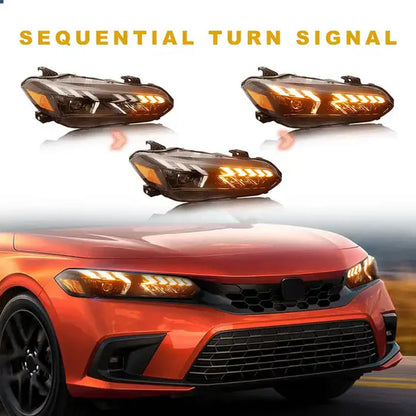 Sequential LED Head Lights for 2022+ Honda Civic [FE/FL]