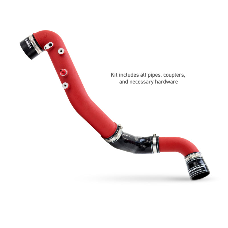 Kit intercooler Mishimoto 2023+ Honda Civic Type-R con tubos - Intercooler plateado/Tubos rojos