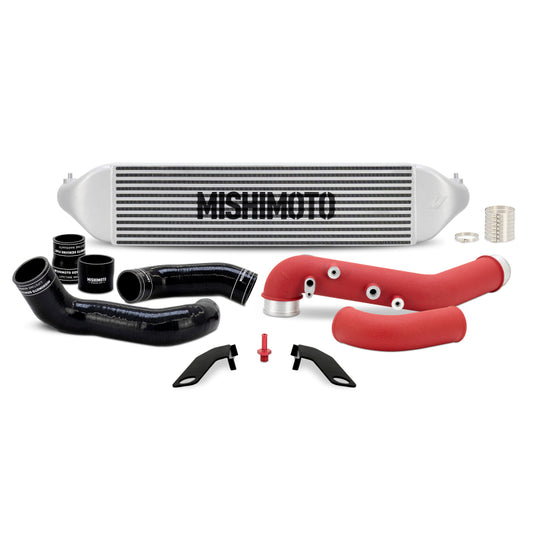 Kit intercooler Mishimoto 2023+ Honda Civic Type-R con tubos - Intercooler plateado/Tubos rojos