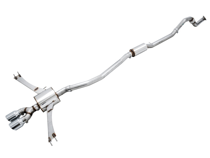 Integrated front pipe and mid-pipe Civic Si exhaust