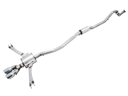 Integrated front pipe and mid-pipe Civic Si exhaust