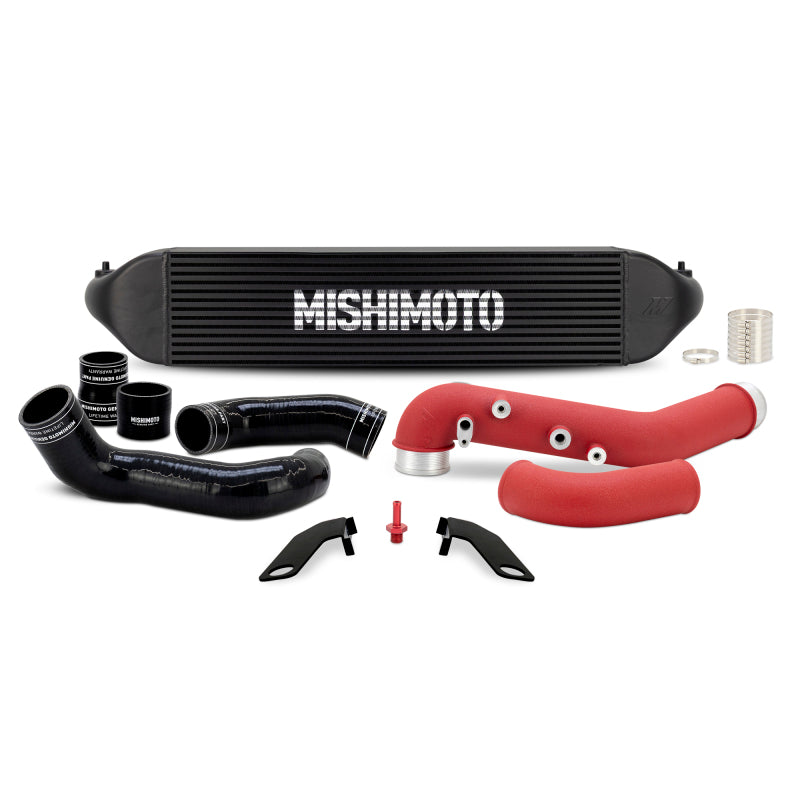 Kit de intercooler con tuberías Mishimoto para Honda Civic Type-R 2023+ - Intercooler negro/Tuberías rojas
