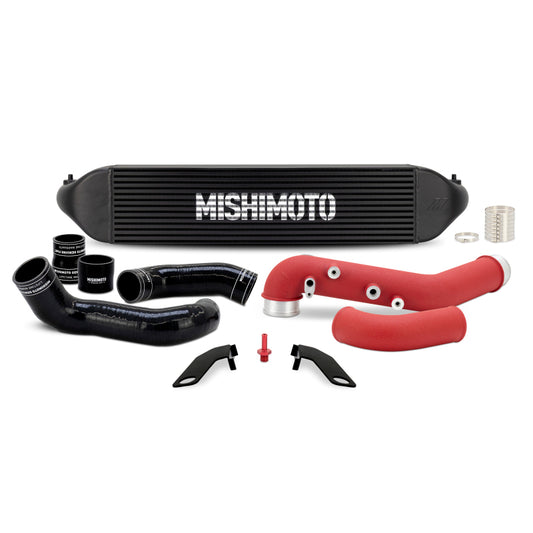 Kit de intercooler con tuberías Mishimoto para Honda Civic Type-R 2023+ - Intercooler negro/Tuberías rojas