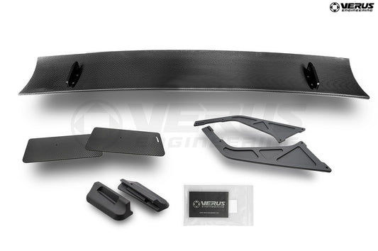UCW Rear Carbon Fiber Swan Neck Wing Kit for 2017+ Honda Civic Type R FK8