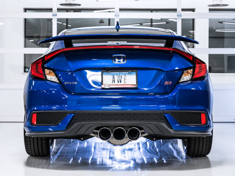 Triple tip AWE Touring Exhaust system for 10th Gen Civic Si