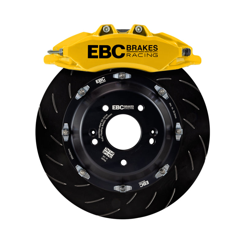 EBC Racing 17-21 Honda Civic Type-R (FK8) Yellow Apollo-6 Calipers 380