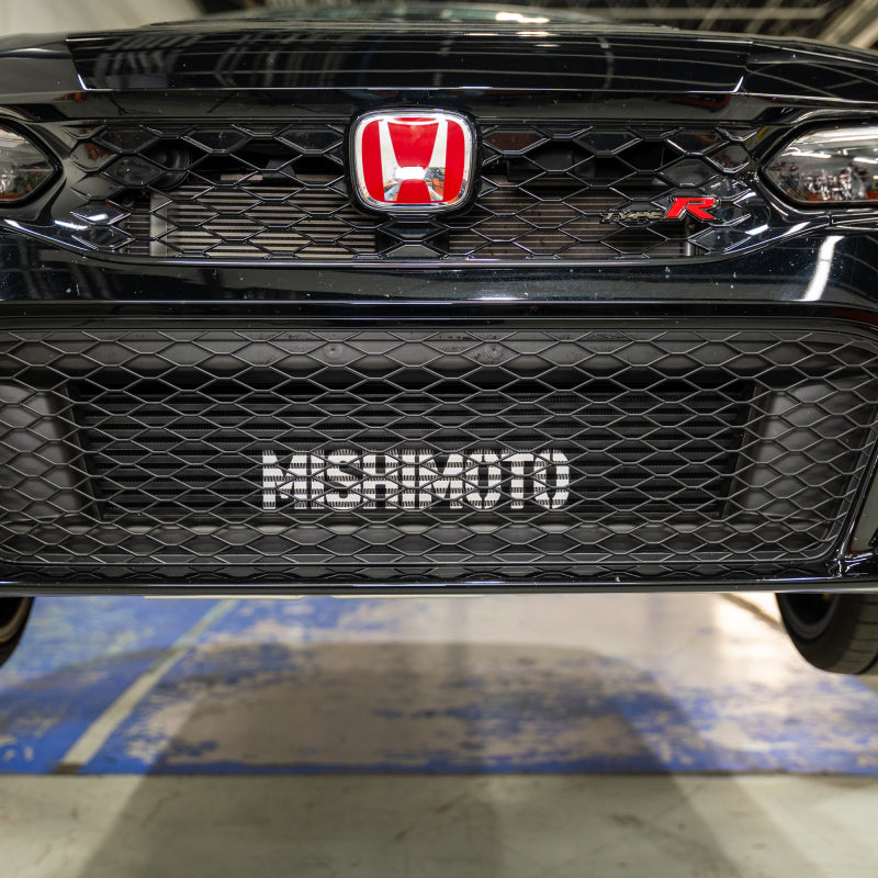 Kit intercooler Mishimoto 2023+ Honda Civic Type-R con tubos - Intercooler plateado/Tubos rojos
