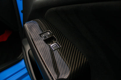 Cubiertas de fibra de carbono para interruptores de ventana (juego de 4) - Honda Civic Type R FL5 2023+