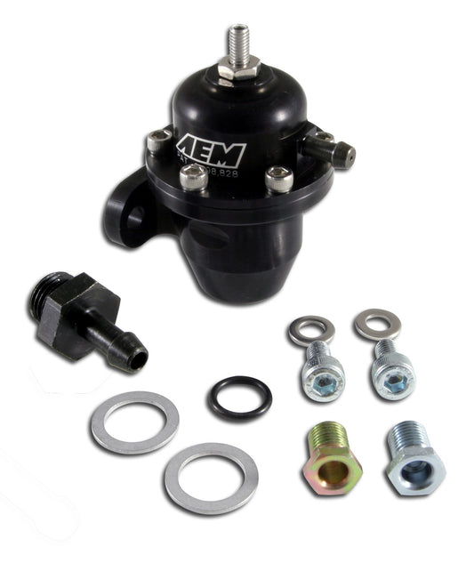 Regulador de presión de combustible ajustable negro (Honda/Acura)