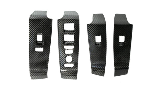 Carbon Fiber Window Switch Panel Covers (Set of 4) - 2023+ Honda Civic Type R FL5