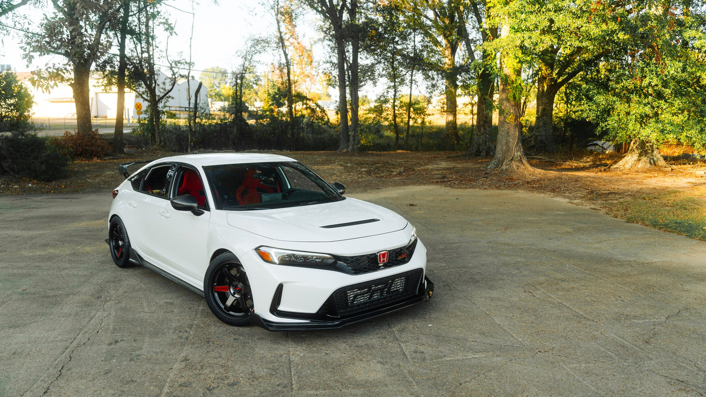OLM Full Replacement Carbon Fiber Mirror Covers w/Turn Signal - 2022+ Honda Civic / Type R / 2023+ Acura Integra - VTEC SLAYER