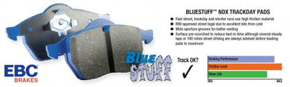 Pastillas de freno delanteras Bluestuff EBC para Civic Type R 2017+