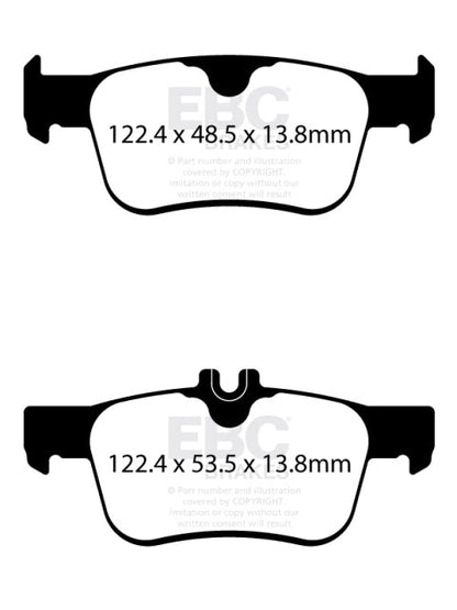 EBC 17-21 Honda Civic Type-R 2.0T Bluestuff Rear Brake Pads