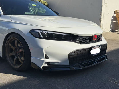 SWA 2025+ 11th Gen Civic (Facelifted) SWA Design 5 Pc Front Lip with Color Matched Side Splitters