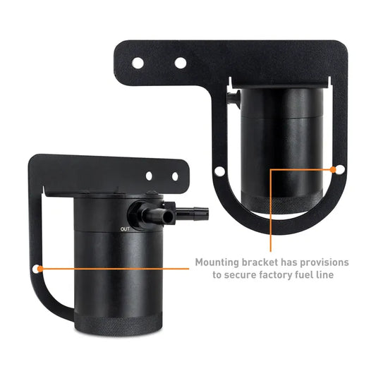Baffled Oil Catch Can, PCV Side
