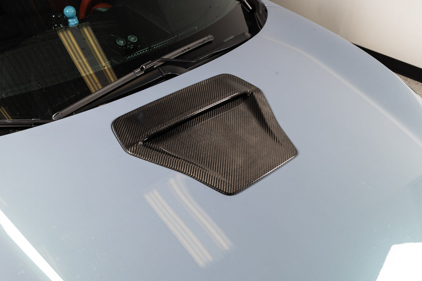 OLM LE Carbon Fiber Hood Scoop Cover - 2017 - 2021 Honda Civic Type R - VTEC SLAYER