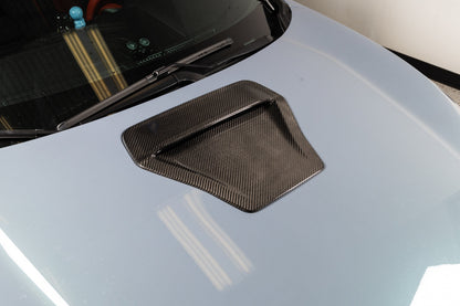 OLM LE Carbon Fiber Hood Scoop Cover - 2017 - 2021 Honda Civic Type R - VTEC SLAYER