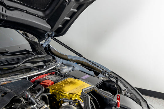OLM Carbon Fiber Wrapped Hood Struts | 2017-2021 Honda Civic Hatchback & Type-R FK8